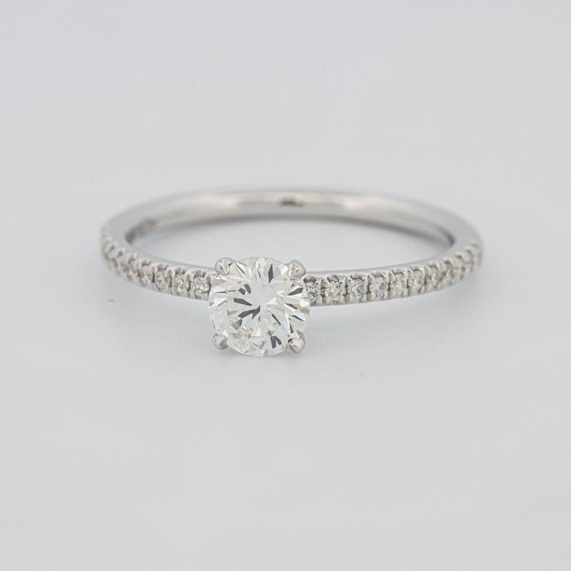 0.50 CT Round Solitaire Pavé Ring - ZIZOV DIAMONDS