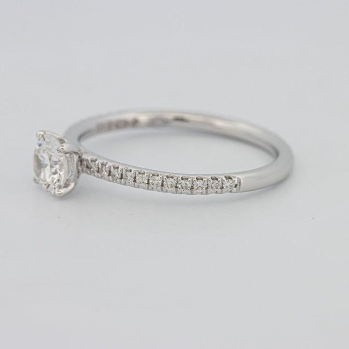 0.50 CT Round Solitaire Pavé Ring - ZIZOV DIAMONDS