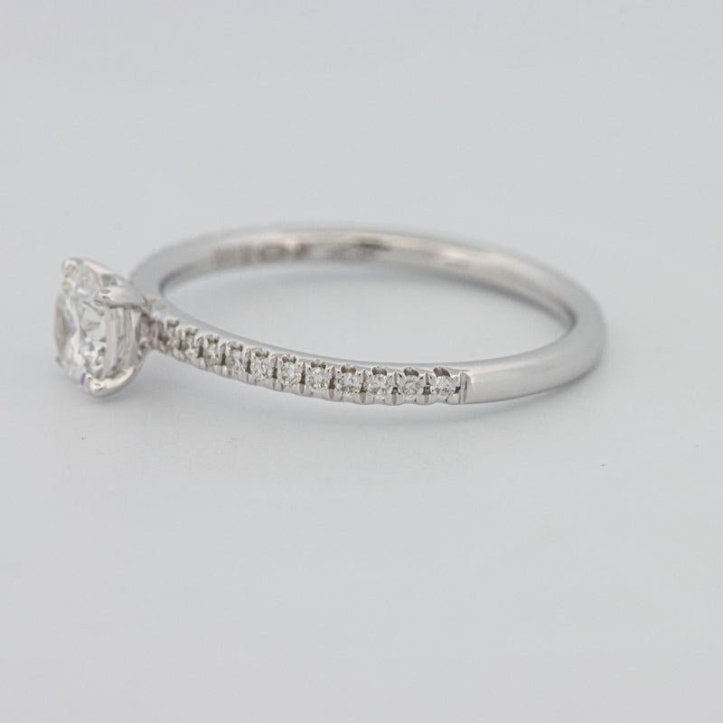 0.50 CT Round Solitaire Pavé Ring - ZIZOV DIAMONDS