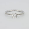 0.50 CT Round Solitaire Pavé Ring - ZIZOV DIAMONDS