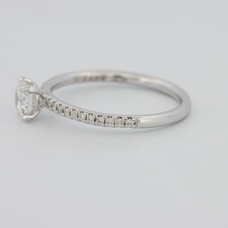 0.50 CT Round Solitaire Pavé Ring - ZIZOV DIAMONDS