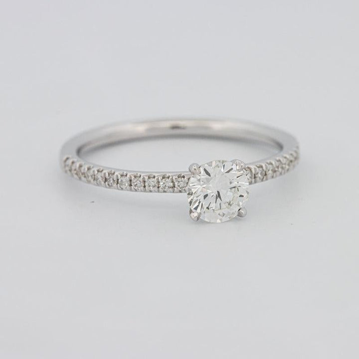 0.50 CT Round Solitaire Pavé Ring - ZIZOV DIAMONDS