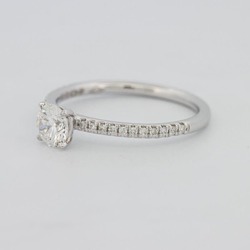 0.50 CT Round Solitaire Pavé Ring - ZIZOV DIAMONDS