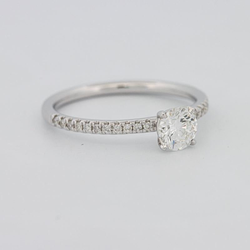 0.50 CT Round Solitaire Pavé Ring - ZIZOV DIAMONDS