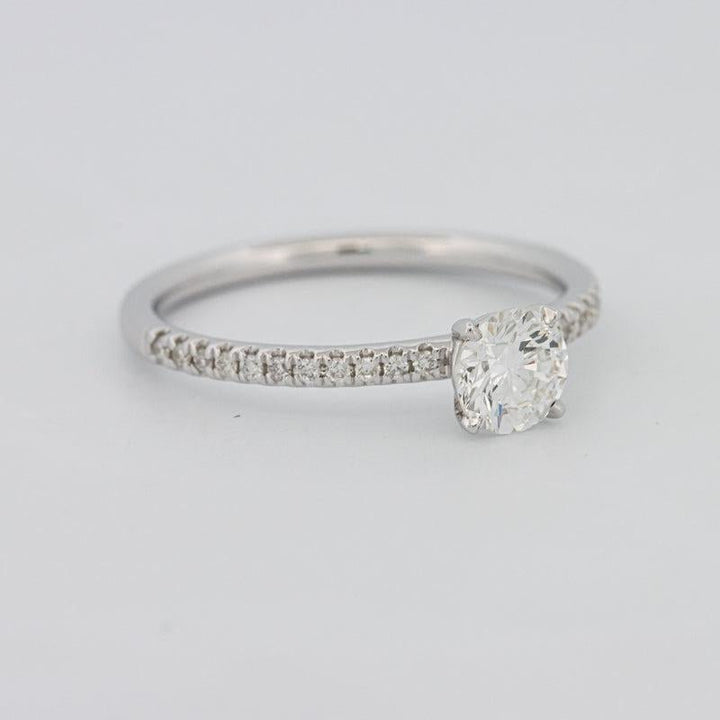 0.50 CT Round Solitaire Pavé Ring - ZIZOV DIAMONDS