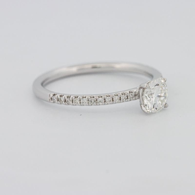 0.50 CT Round Solitaire Pavé Ring - ZIZOV DIAMONDS