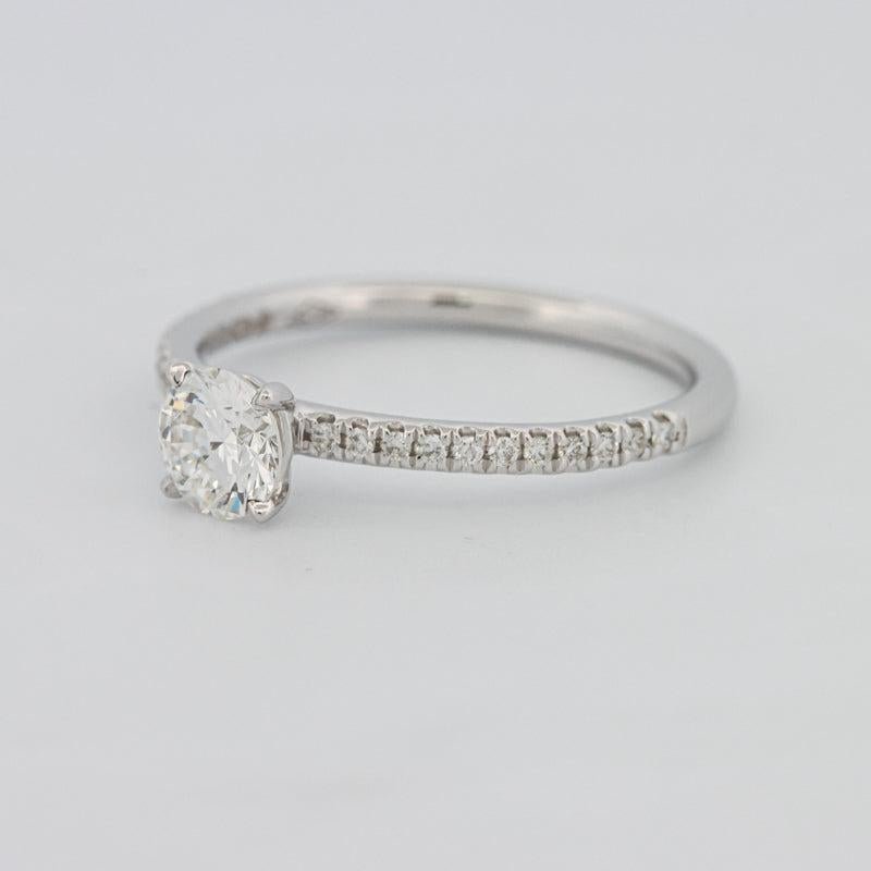 0.50 CT Round Solitaire Pavé Ring - ZIZOV DIAMONDS