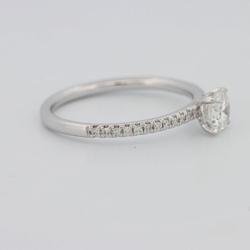 0.50 CT Round Solitaire Pavé Ring - ZIZOV DIAMONDS