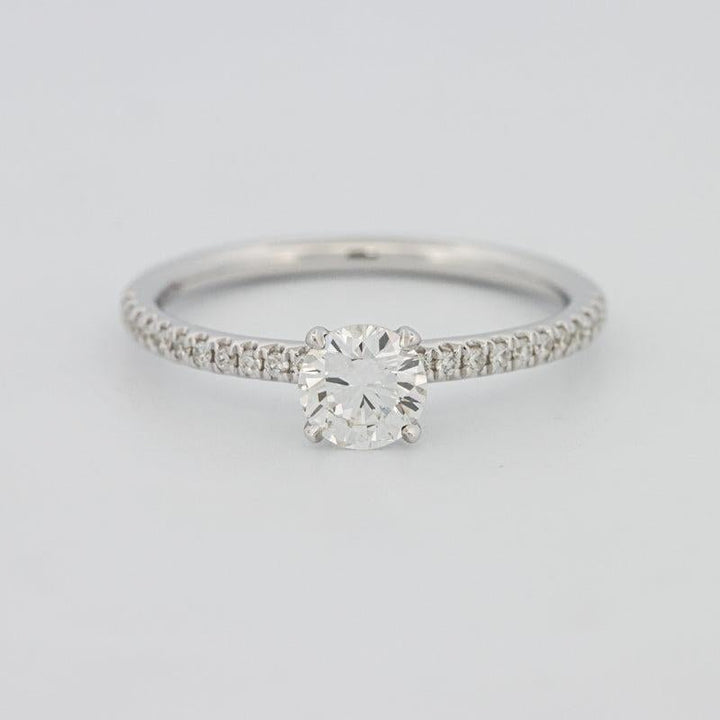 0.50 CT Round Solitaire Pavé Ring - ZIZOV DIAMONDS