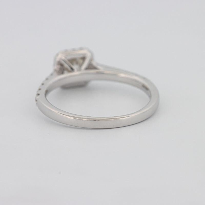 0.50 CT Square Radiant Halo Diamond ring - ZIZOV DIAMONDS