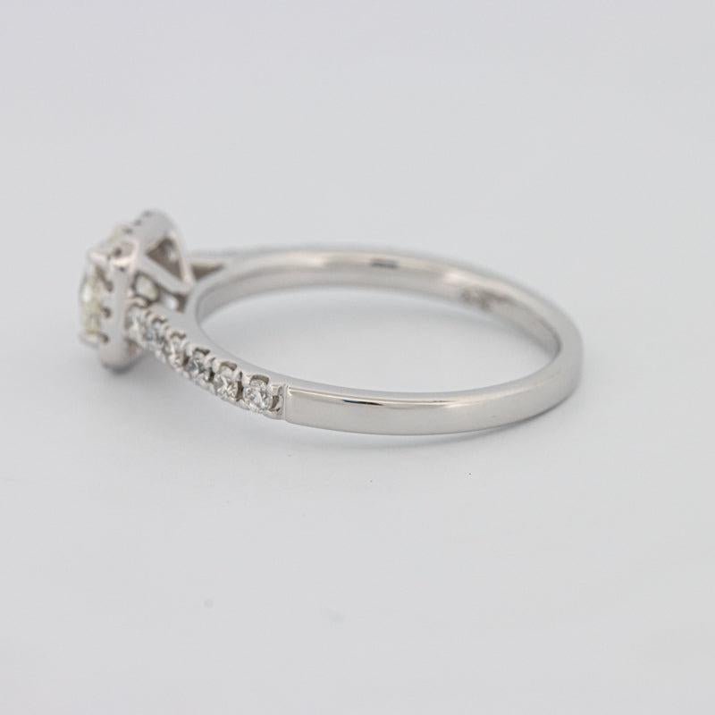 0.50 CT Square Radiant Halo Diamond ring - ZIZOV DIAMONDS