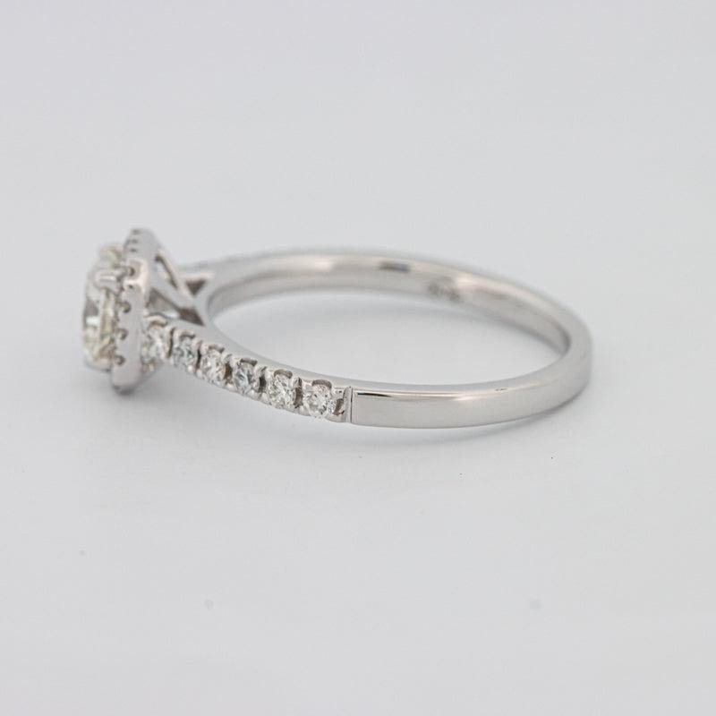 0.50 CT Square Radiant Halo Diamond ring - ZIZOV DIAMONDS