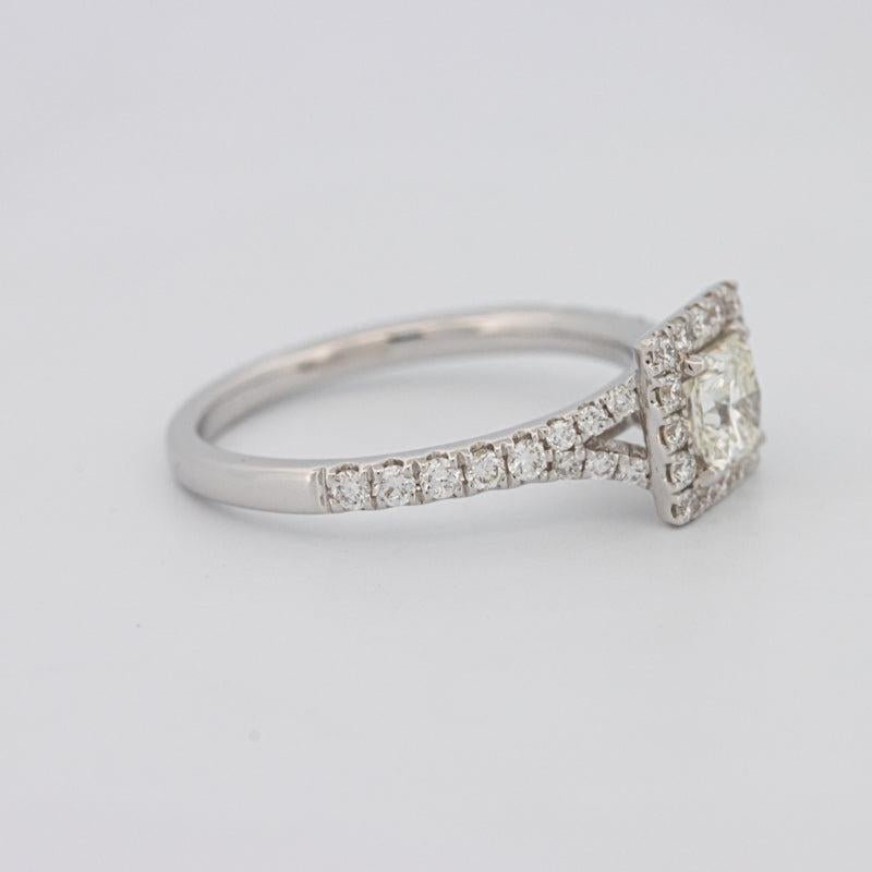 0.50 CT Square Radiant Halo Diamond ring - ZIZOV DIAMONDS