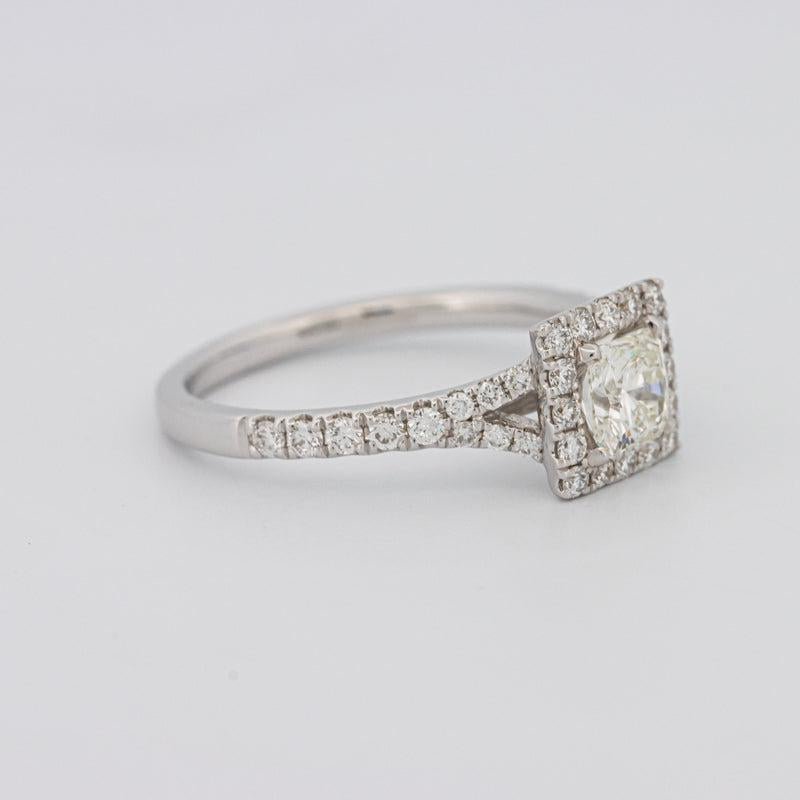 0.50 CT Square Radiant Halo Diamond ring - ZIZOV DIAMONDS