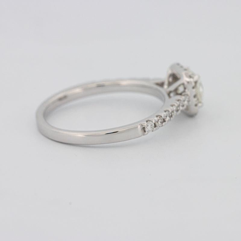 0.50 CT Square Radiant Halo Diamond ring - ZIZOV DIAMONDS