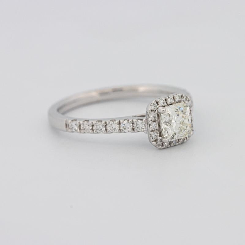 0.50 CT Square Radiant Halo Diamond ring - ZIZOV DIAMONDS