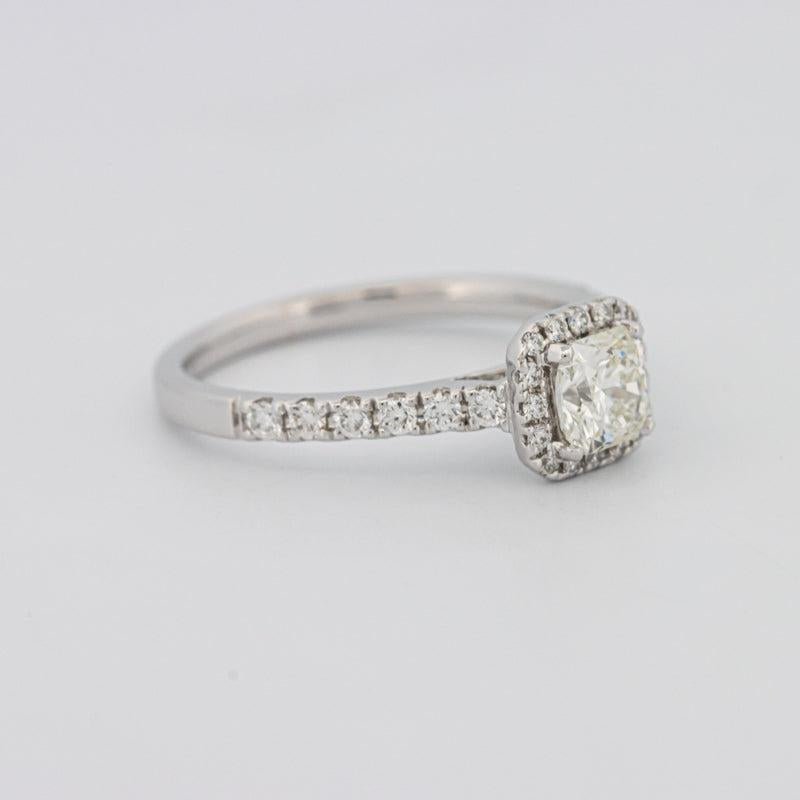 0.50 CT Square Radiant Halo Diamond ring - ZIZOV DIAMONDS