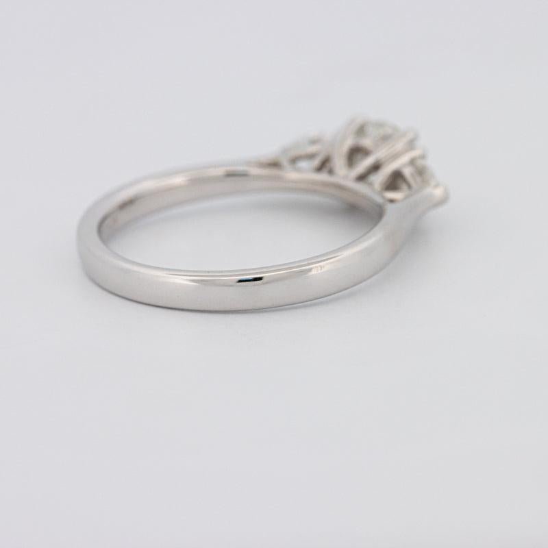 0.55 CT Round Cut Solitaire Ring with Pear - shapes on the sides - ZIZOV DIAMONDS