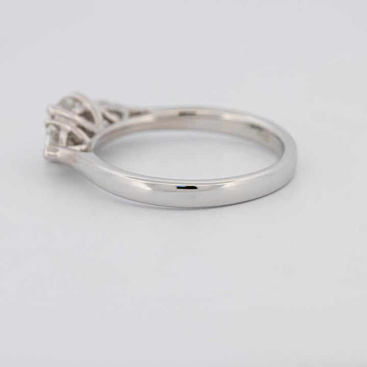 0.55 CT Round Cut Solitaire Ring with Pear - shapes on the sides - ZIZOV DIAMONDS