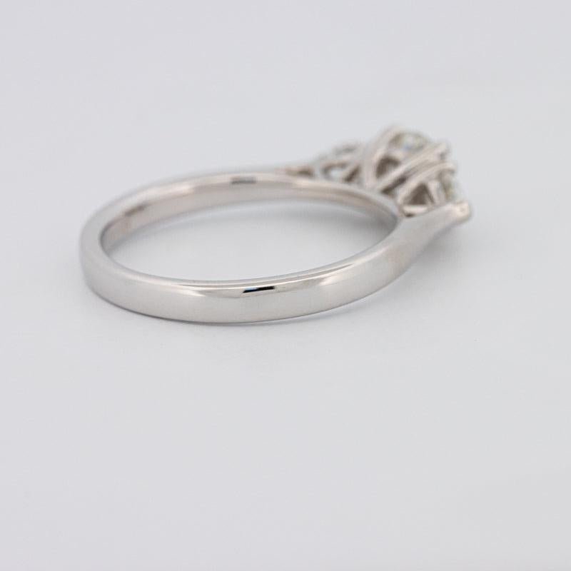 0.55 CT Round Cut Solitaire Ring with Pear - shapes on the sides - ZIZOV DIAMONDS