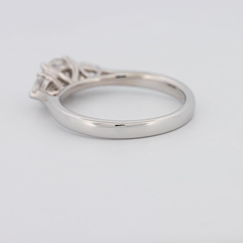 0.55 CT Round Cut Solitaire Ring with Pear - shapes on the sides - ZIZOV DIAMONDS