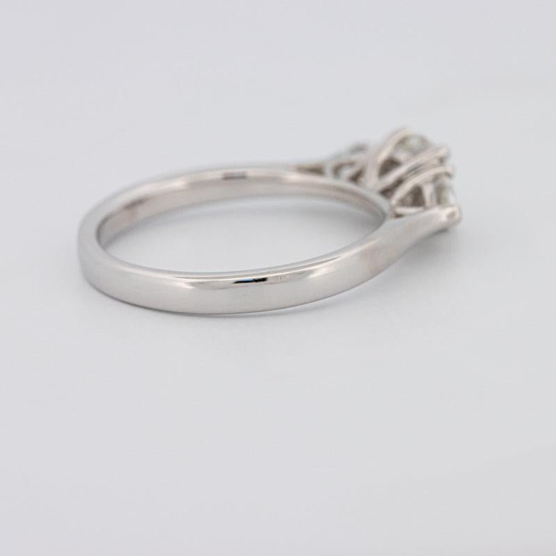 0.55 CT Round Cut Solitaire Ring with Pear - shapes on the sides - ZIZOV DIAMONDS