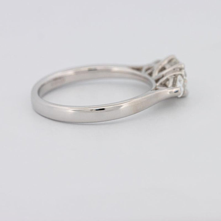 0.55 CT Round Cut Solitaire Ring with Pear - shapes on the sides - ZIZOV DIAMONDS