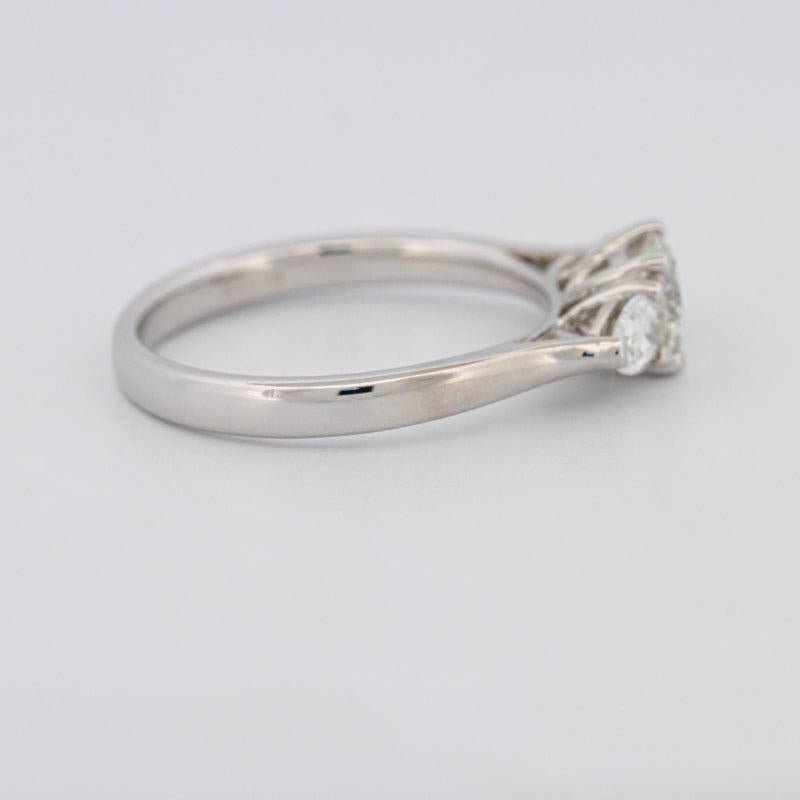 0.55 CT Round Cut Solitaire Ring with Pear - shapes on the sides - ZIZOV DIAMONDS