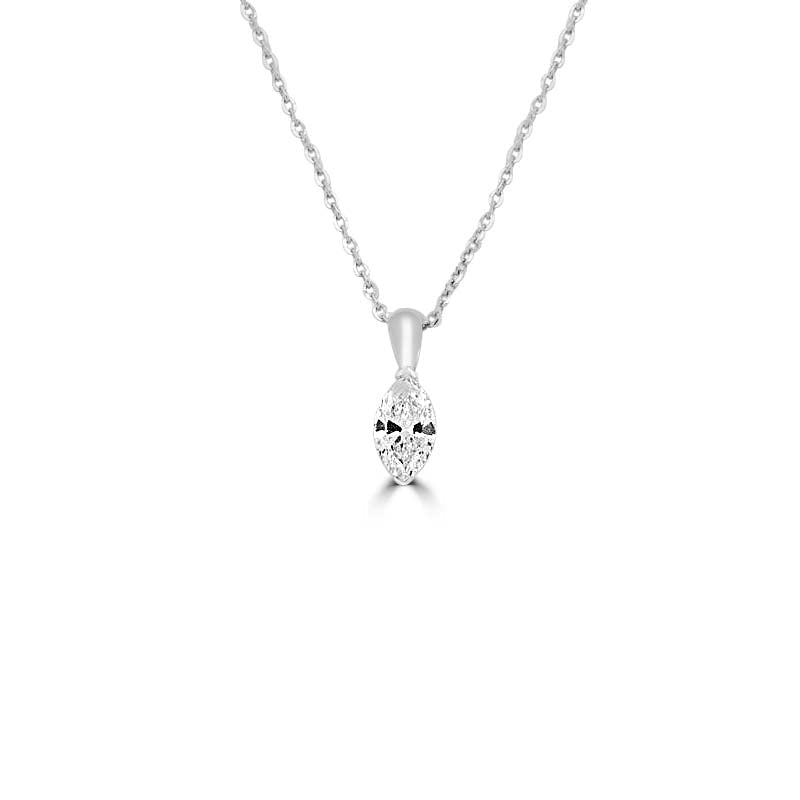 0.60 CT Classic Marquise Solitaire Pendant - ZIZOV DIAMONDS