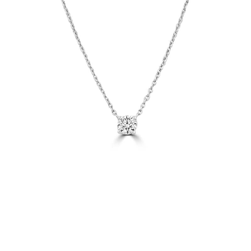 0.60 CT Classic Round Solitaire Pendant - ZIZOV DIAMONDS