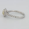 0.60 CT Fancy Light Yellow Cushion Halo Solitaire - ZIZOV DIAMONDS