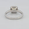 0.60 CT Fancy Light Yellow Cushion Halo Solitaire - ZIZOV DIAMONDS
