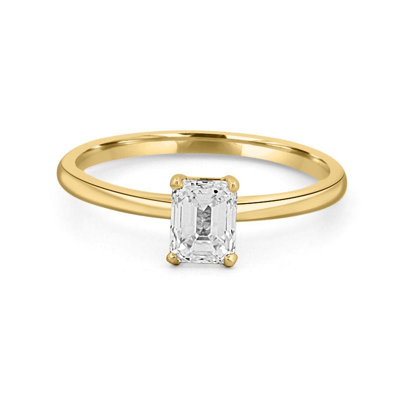 0.70 CT Classic Emerald Cut Solitaire - ZIZOV DIAMONDS