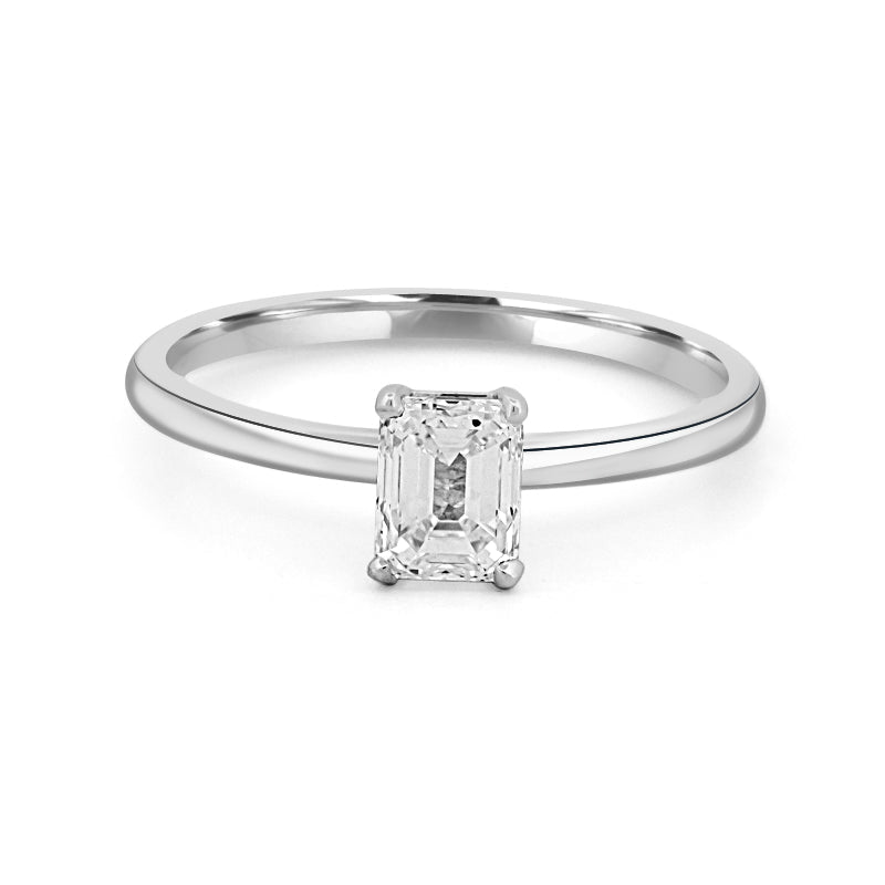 0.70 CT Classic Emerald Cut Solitaire - ZIZOV DIAMONDS