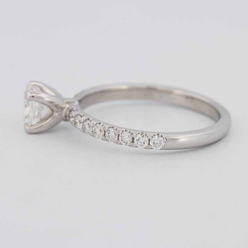 0.70 CT Cushion Cut Solitaire Pavé Ring - ZIZOV DIAMONDS