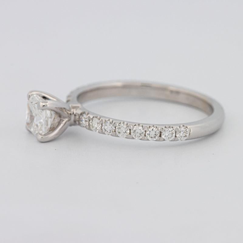 0.70 CT Cushion Cut Solitaire Pavé Ring - ZIZOV DIAMONDS