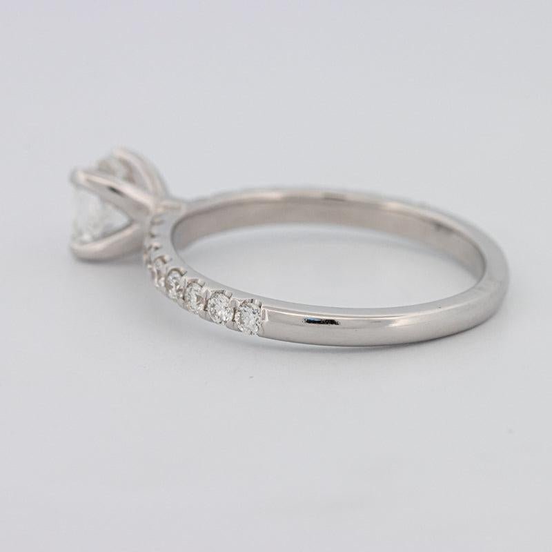 0.70 CT Cushion Cut Solitaire Pavé Ring - ZIZOV DIAMONDS