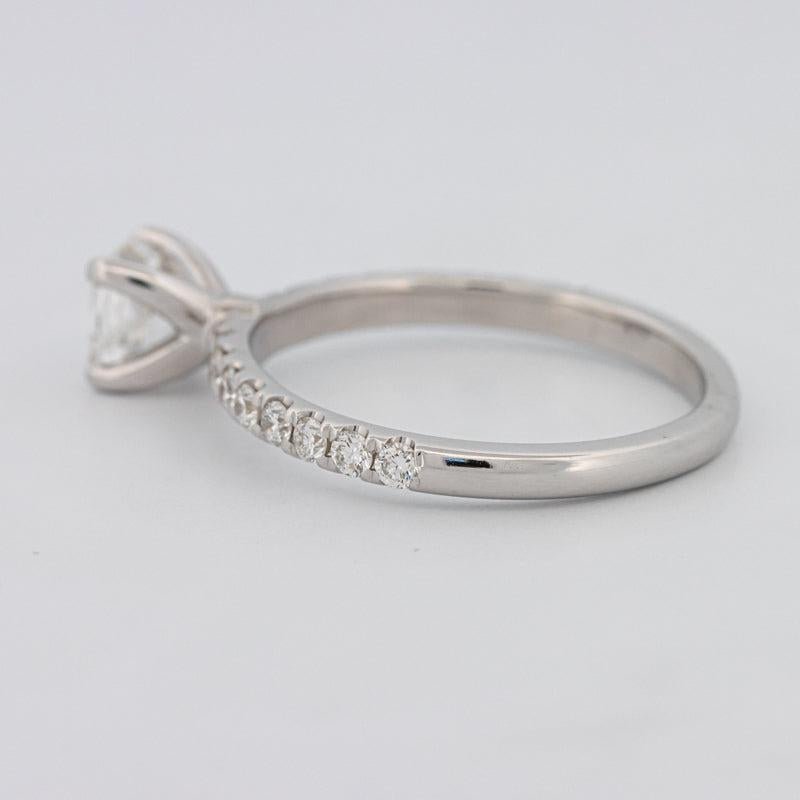 0.70 CT Cushion Cut Solitaire Pavé Ring - ZIZOV DIAMONDS