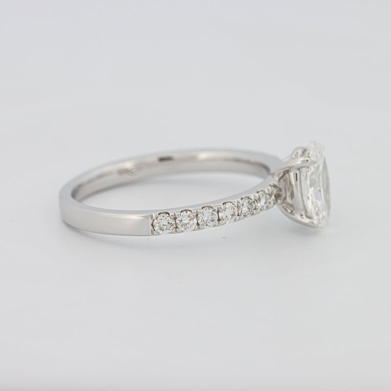 0.70 CT Oval Cut Solitaire Pavé Ring - ZIZOV DIAMONDS