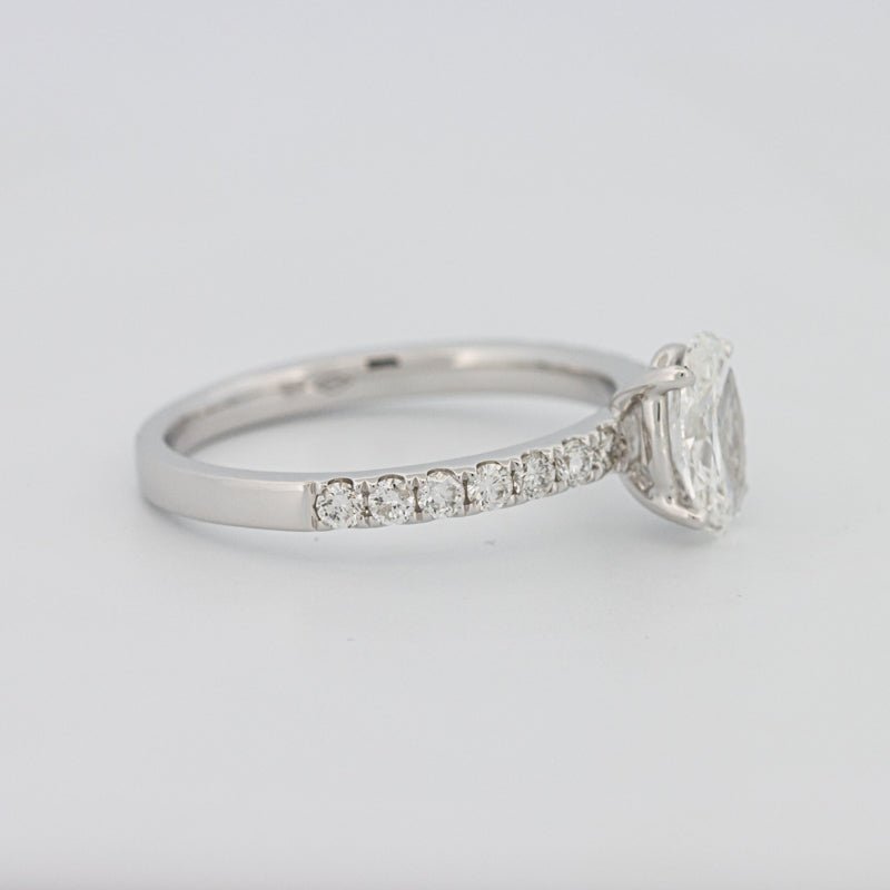 0.70 CT Oval Cut Solitaire Pavé Ring - ZIZOV DIAMONDS