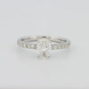 0.70 CT Oval Cut Solitaire Pavé Ring - ZIZOV DIAMONDS