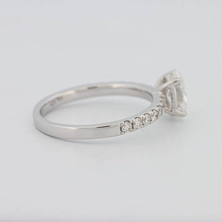 0.70 CT Oval Cut Solitaire Pavé Ring - ZIZOV DIAMONDS