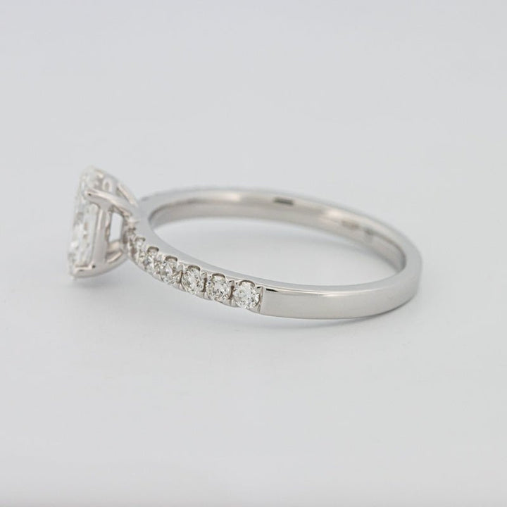 0.70 CT Oval Cut Solitaire Pavé Ring - ZIZOV DIAMONDS