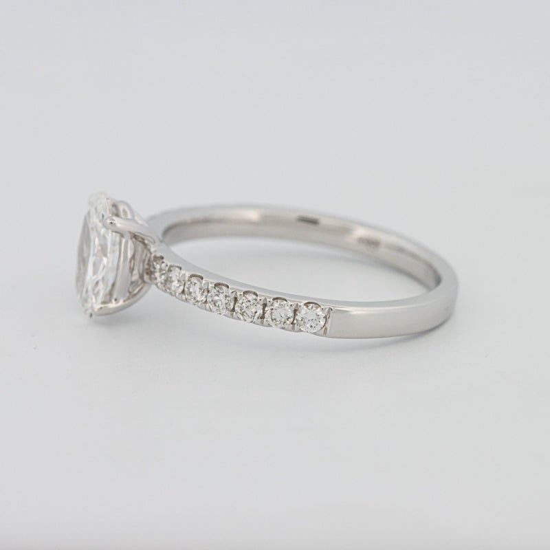 0.70 CT Oval Cut Solitaire Pavé Ring - ZIZOV DIAMONDS