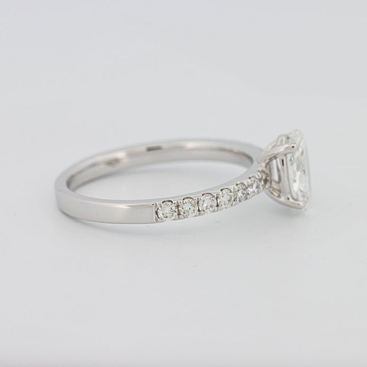 0.70 CT Oval Cut Solitaire Pavé Ring - ZIZOV DIAMONDS