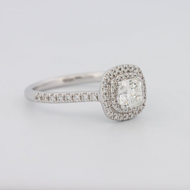 0.70 CT Square Radiant Double Halo Solitaire - ZIZOV DIAMONDS