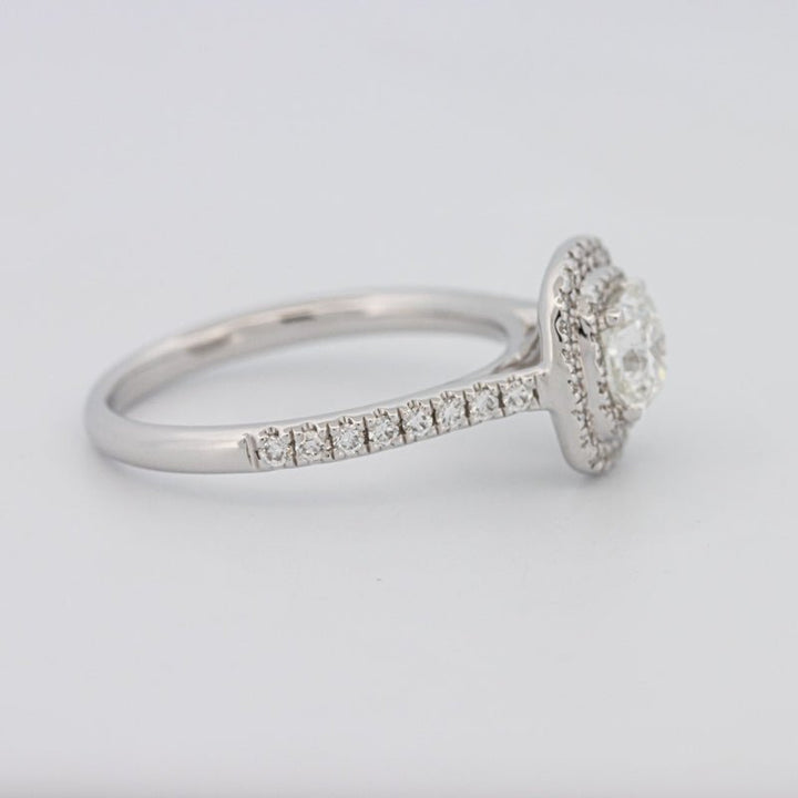 0.70 CT Square Radiant Double Halo Solitaire - ZIZOV DIAMONDS