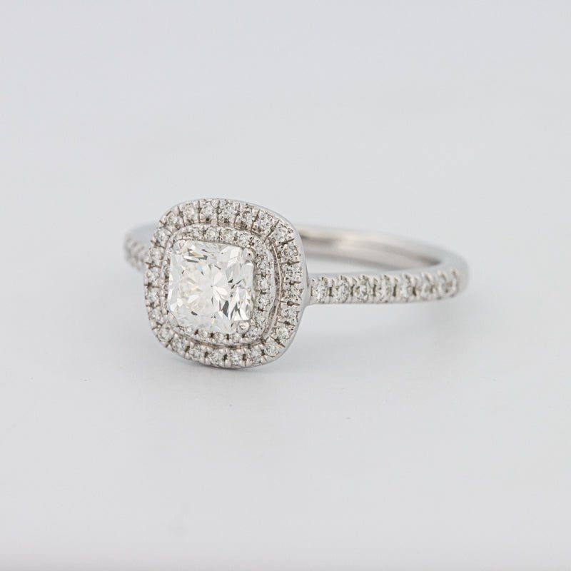 0.70 CT Square Radiant Double Halo Solitaire - ZIZOV DIAMONDS