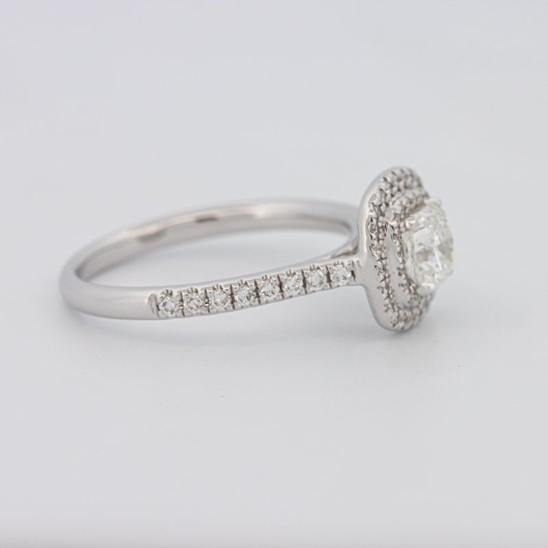 0.70 CT Square Radiant Double Halo Solitaire - ZIZOV DIAMONDS