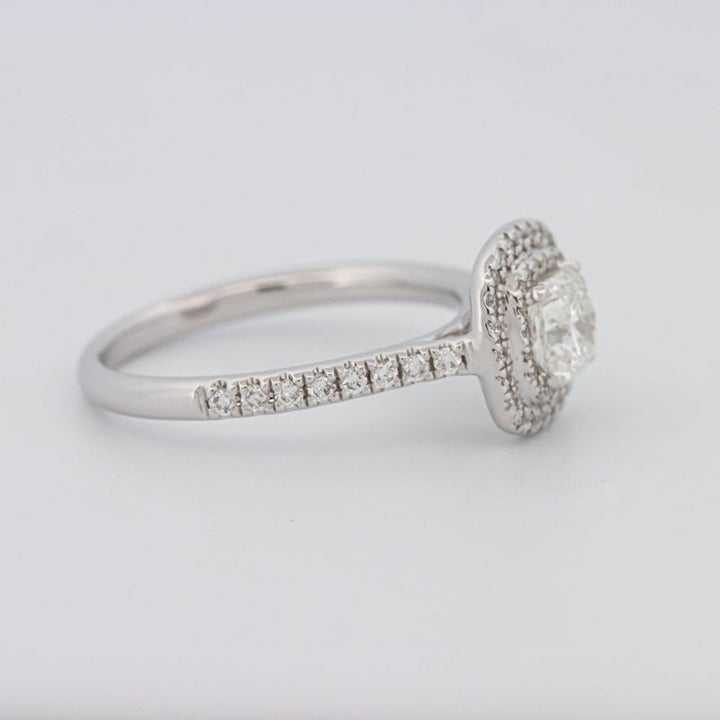 0.70 CT Square Radiant Double Halo Solitaire - ZIZOV DIAMONDS